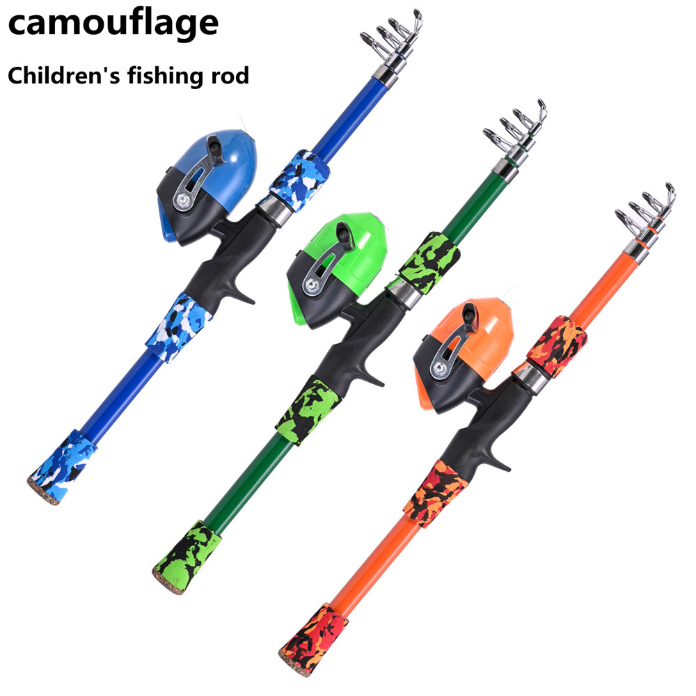Fishing Rod Ice - Tragbare Teleskop-Tarn-Angelrute für Kinder mit rotierender