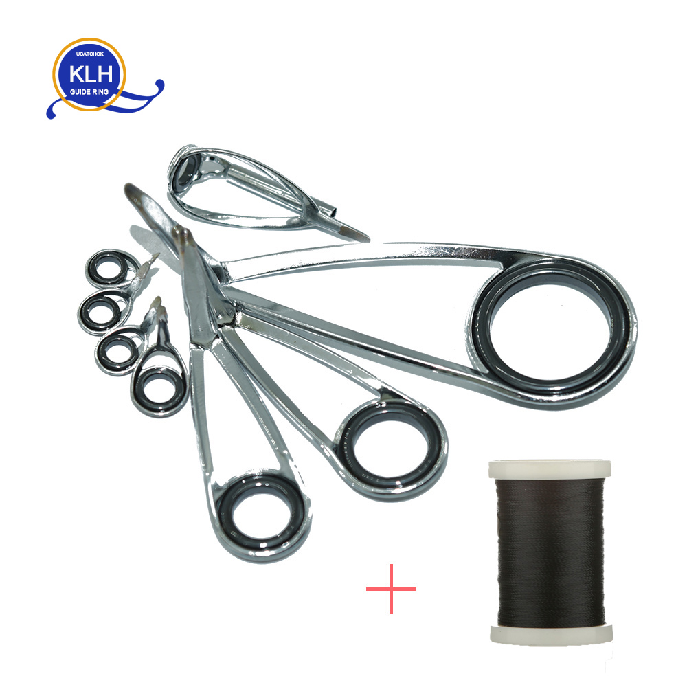 Fishing Rod Guide Replacement - 8 teile/satz KLH Halterung Edelstahl Führungsring