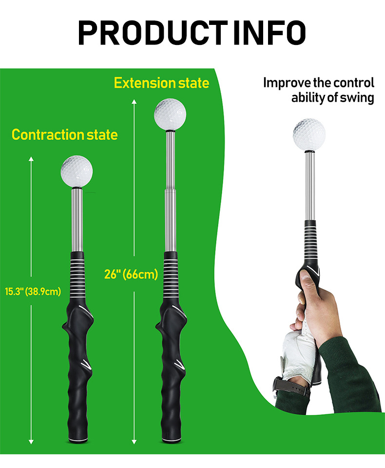 Golf-Teleskop-Schwungtrainer,  – Fishing Rod Telescopic Bewertung und Preis